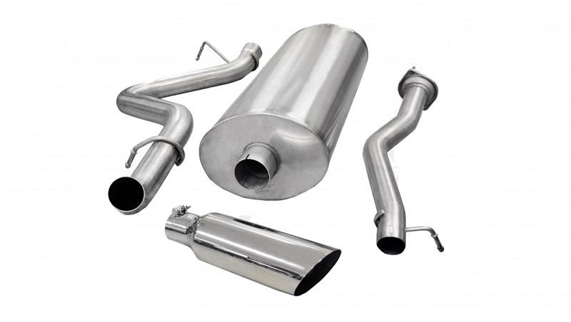 Chevrolet Silverado Performance Exhaust - Single Side Exit - CORSA Performance - Sport Cat-Back - Polished - `07-`10